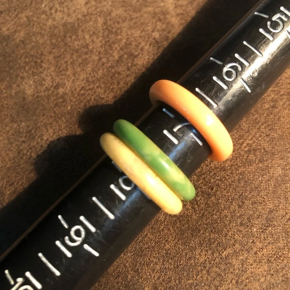 Vintage Lucite Stack Rings